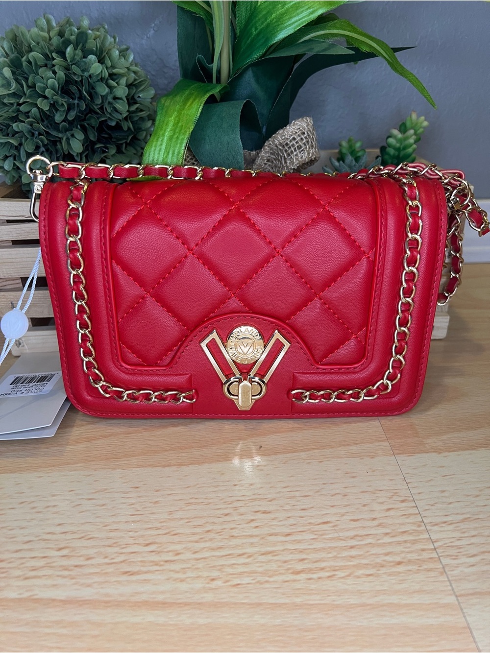 Valentino Red Orlandi Clutch/Crossbody
